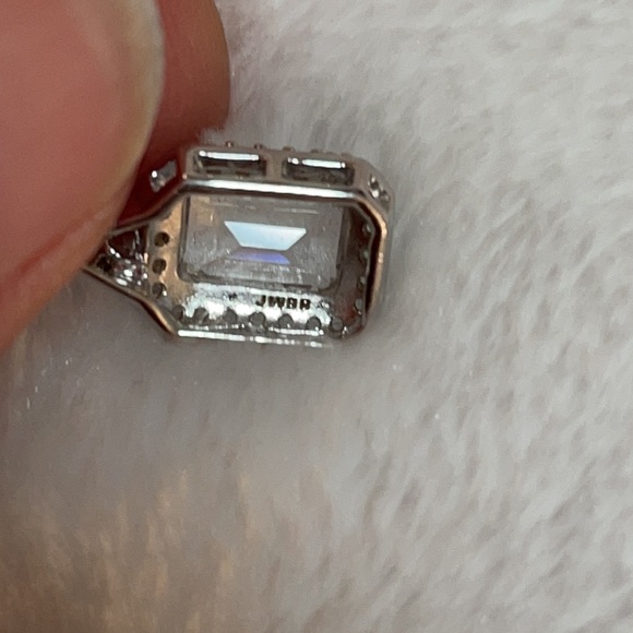 White Sapphires Necklace Sterling Silver - Picture 8 of 13